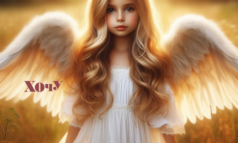 Девочка ангел, картинка