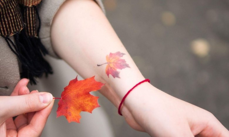 Модне тимчасове татуювання на осінь, фото
