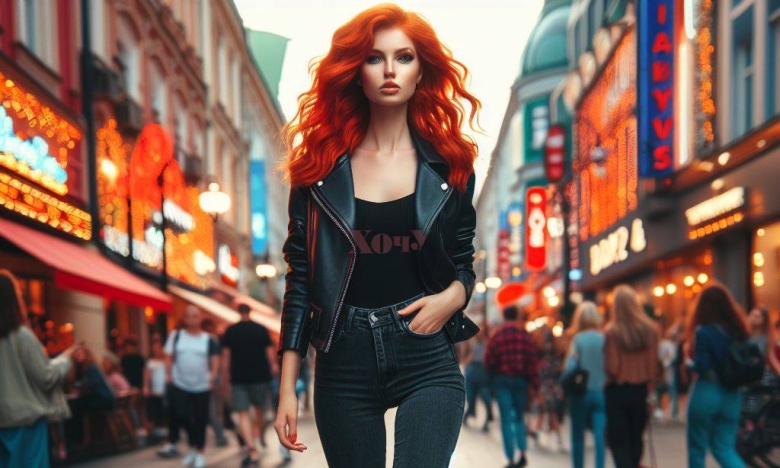 Изображение женщины с рыжими волосами.