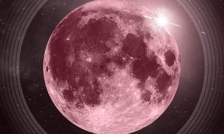 Розовая Луна, картинка