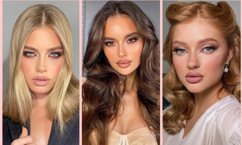 Румяна в макияже, фото.