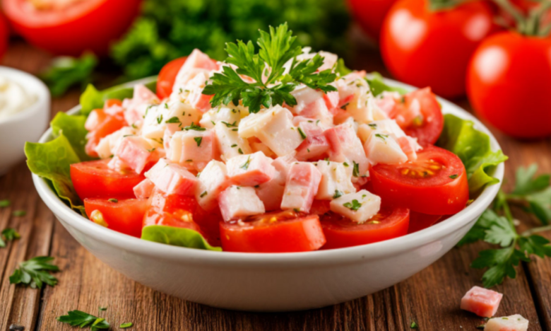 как приготовить салат из помидоров.