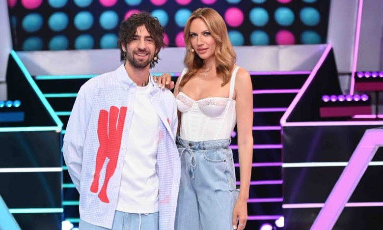 Леся Нікітюк та Володимир Дантес у шоу "Хто зверху"