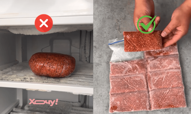 как заморозить фарш