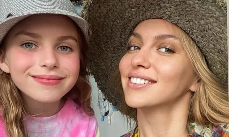 Оля Полякова и ее дочь Алиса, фото