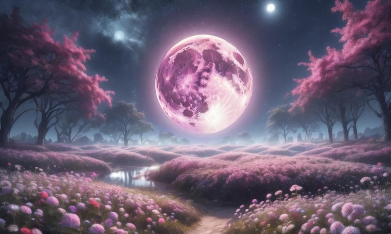 Рожевий місяць, фото