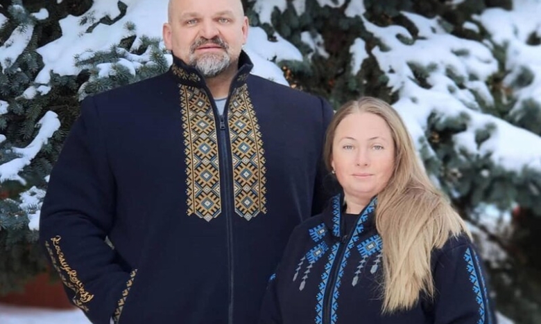 Василий Вирастюк вместе с женой