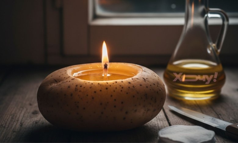 Свічка з підручних матеріалів