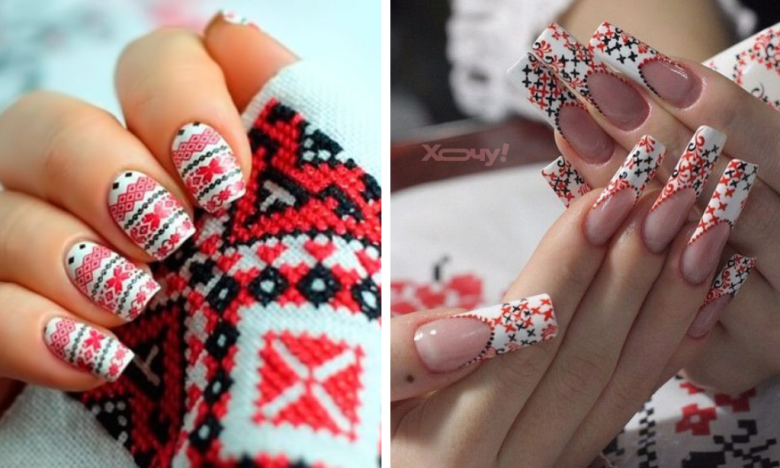 Нігті з вишиванками, ідеї