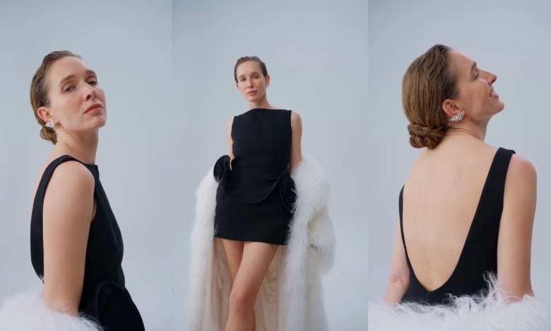 Екатерина Осадчая показала, с чем сочетать черное платье