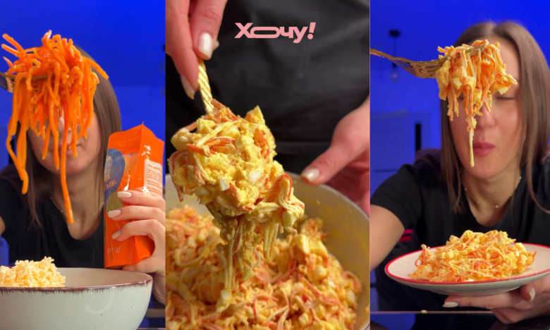 салат с крабовыми палочками