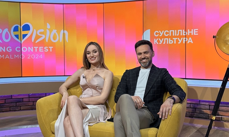 Діана Глостер і Тімур Мірошниченко на передшоу Євробачення 2024, фото