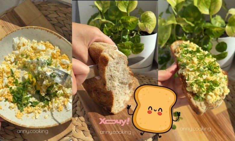 Яичный тост с тунцем – быстрый рецепт питательного блюда.