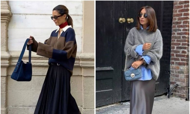 Образ із довгою спідницею, фото