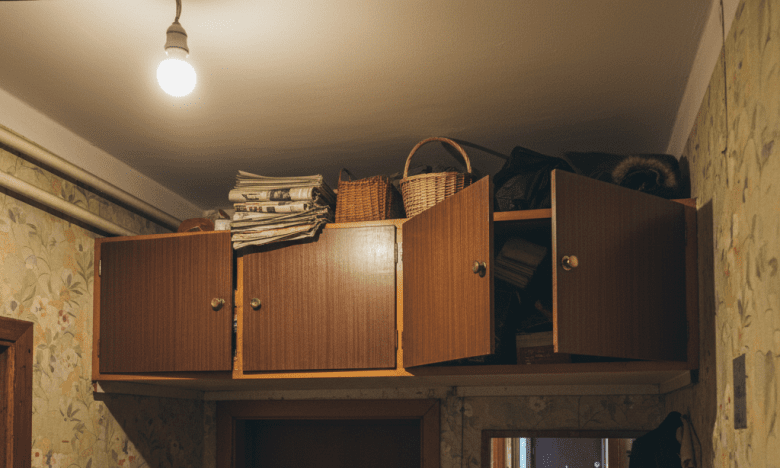 Антресоли в коридоре советской квартиры