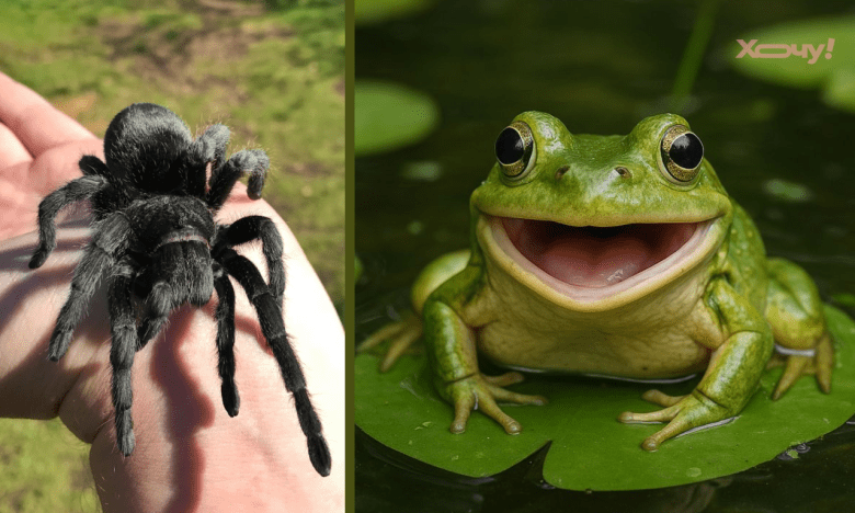 Павука з'їла жаба уві сні