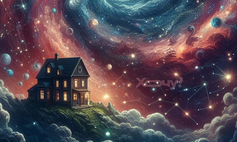 Вселенная, дом, картинка