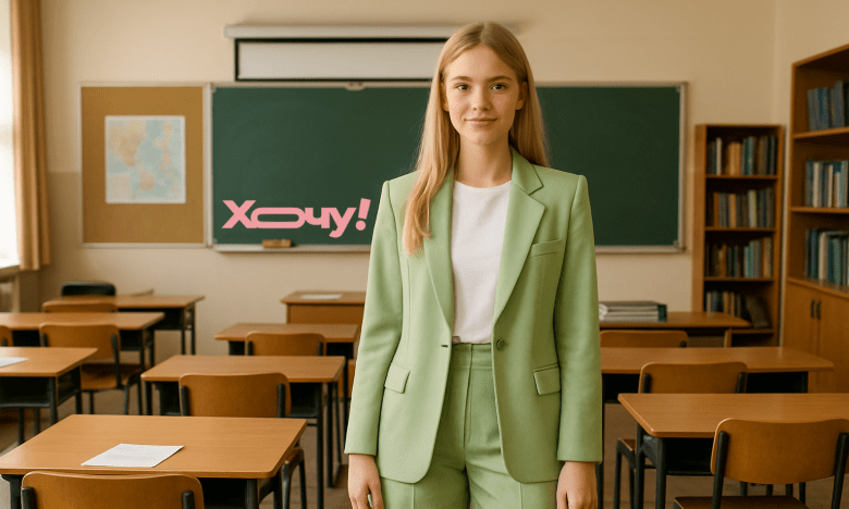 Что надеть на 1 сентября старшекласснице — образы со штанами и шортами