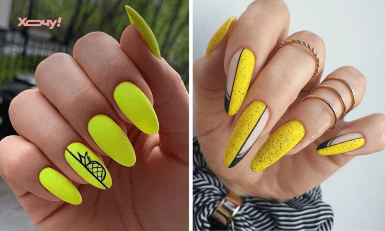 Жовтий манікюр на літо 2025