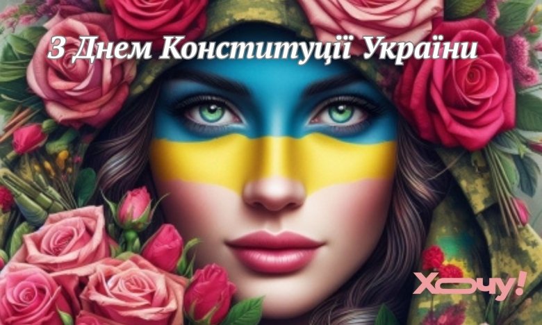 Поздравления в картинках и видеопоздравления с Днем Конституции Украины 2025