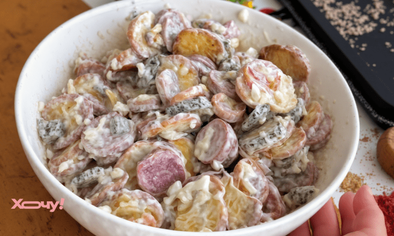 як приготувати салат з ковбасками