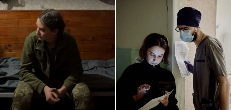 Ярина Квасній нині служить санітаркою