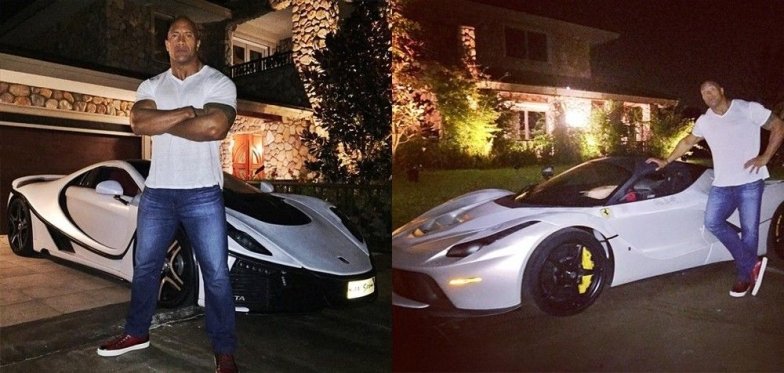 Какие машины у Двейна Джонсона