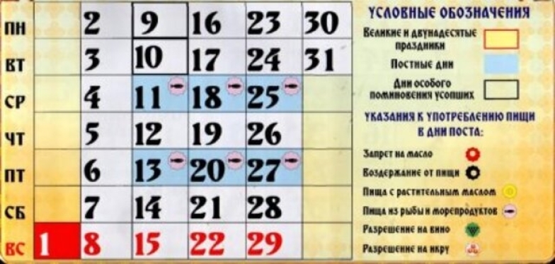 Православный календарь на январь 2023