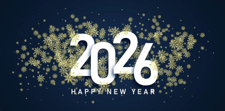 Открытки с Новым годом 2026 на английском