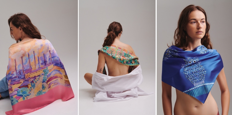 "Похищенное искусство": бренд OLIZ и UNITED24 запустили особую коллекцию платков. Средства пойдут на благотворительность (ФОТО) - фото №2