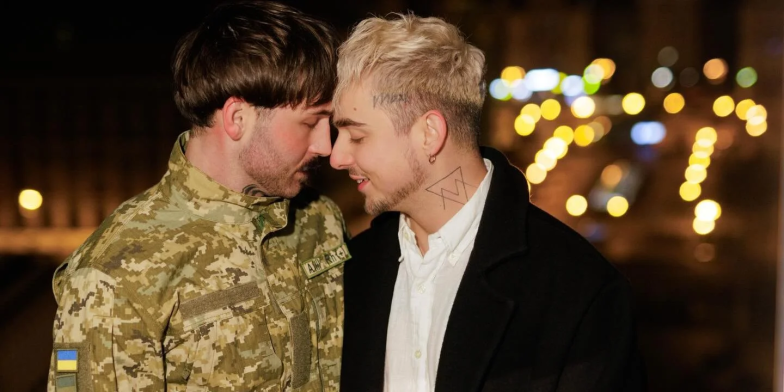 Меловін і його коханий Петро Злотя, фото