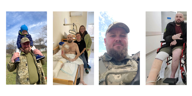 Солдат Максим Даниленко получил боевую травму и нуждается в помощи, фотоколлаж