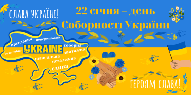 Душевные поздравления с Днем Соборности Украины в стихах, прозе и открытках на украинском