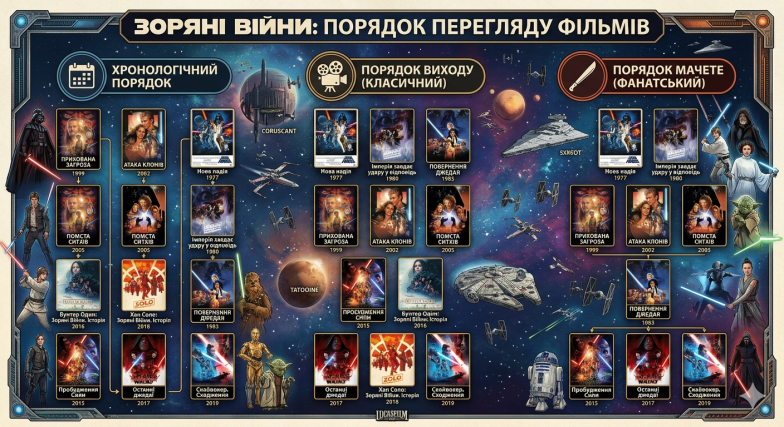 Как смотреть фильмы Звездные войны