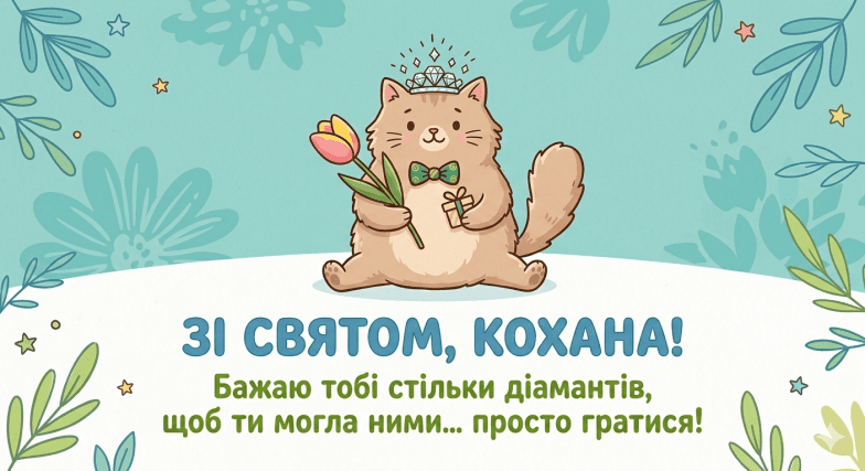 Вітання з 8 Березня для коханої жінки