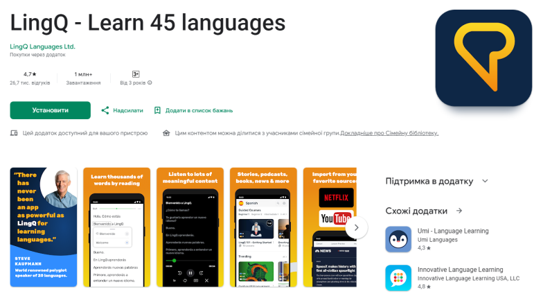 Найкращі додатки для вивчення англійської 2026: Lingualeo, Memrise та інші сервіси