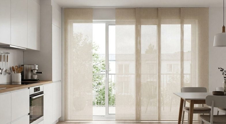 Вертикальные панельные шторы в современном интерьере