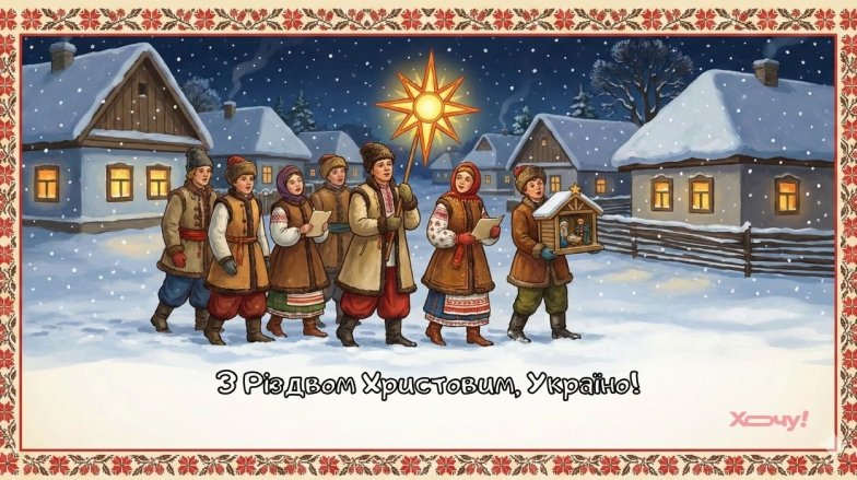 Різдво Христове в Україні 2025: як красиво привітати рідних - вірш та музична листівка