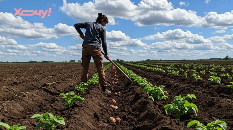 как копать картошку