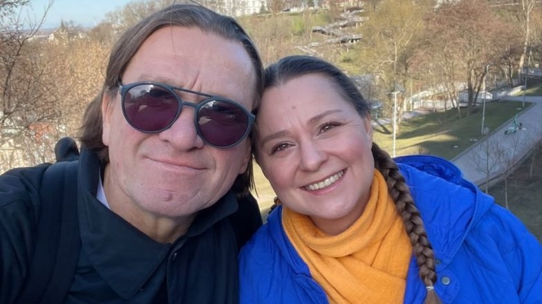 Виталина Библив и ее муж, фото