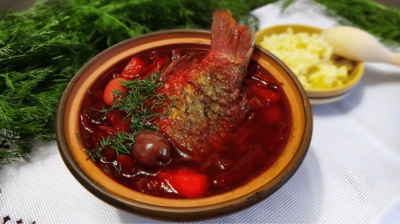 как приготовить борщ с карасями