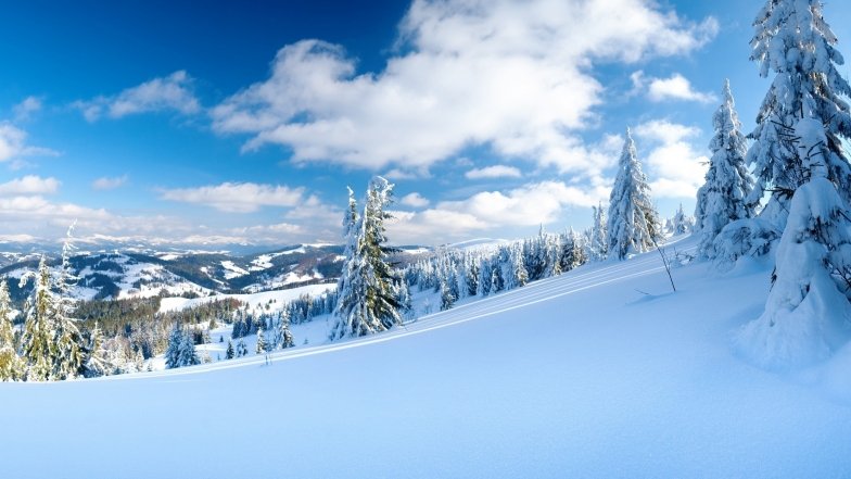 Пейзажи зимних Карпат