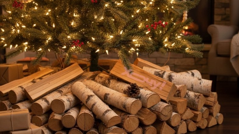 Как задекорировать низ елки