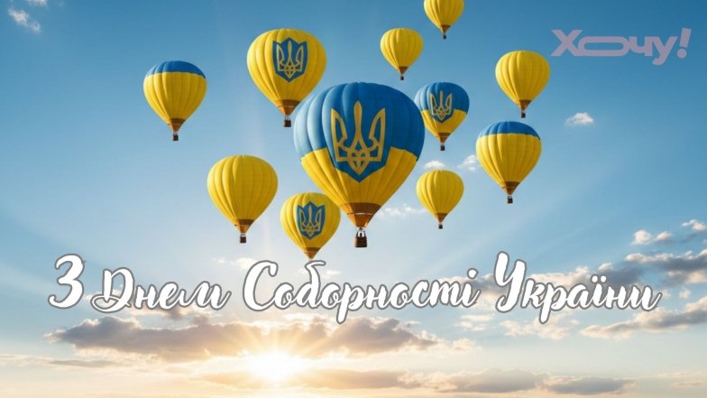 Із Днем Соборності тa Свободи України! Найкращі побажання у прозі та листівки — українською