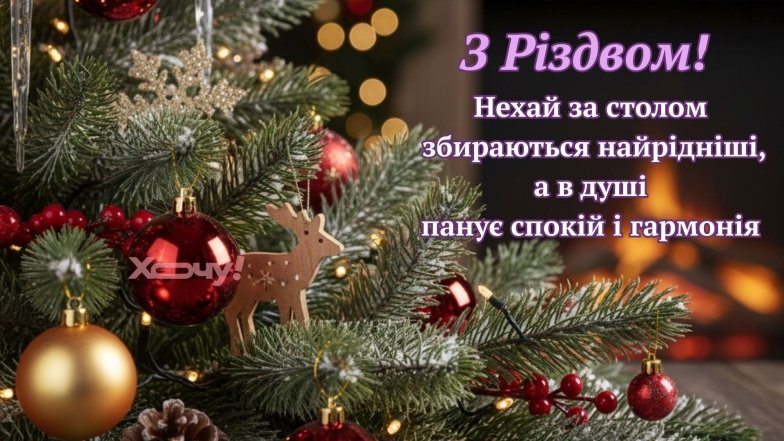 Поздравления с Рождеством в картинках