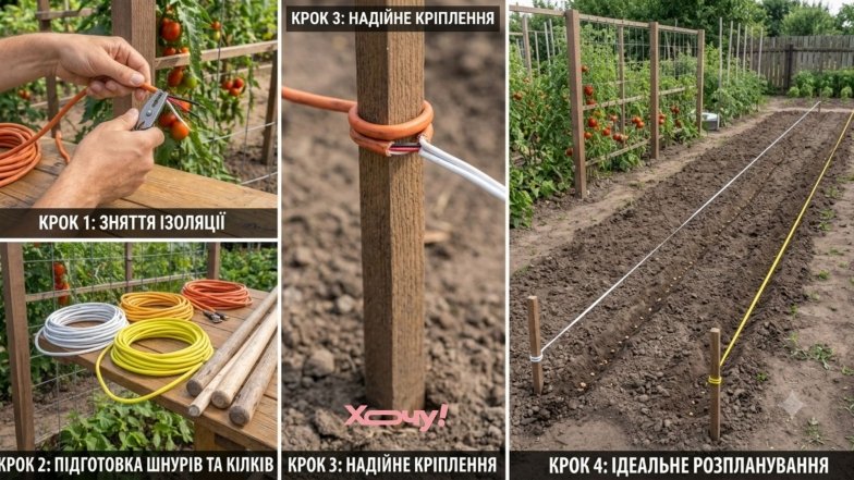 5 уловок использования нерабочих кабелей в саду