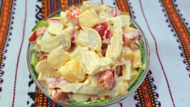 как приготовить салат с курицей