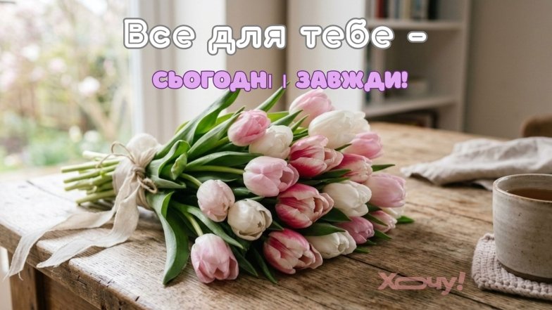 Вітання з 8 Березня для коханої жінки