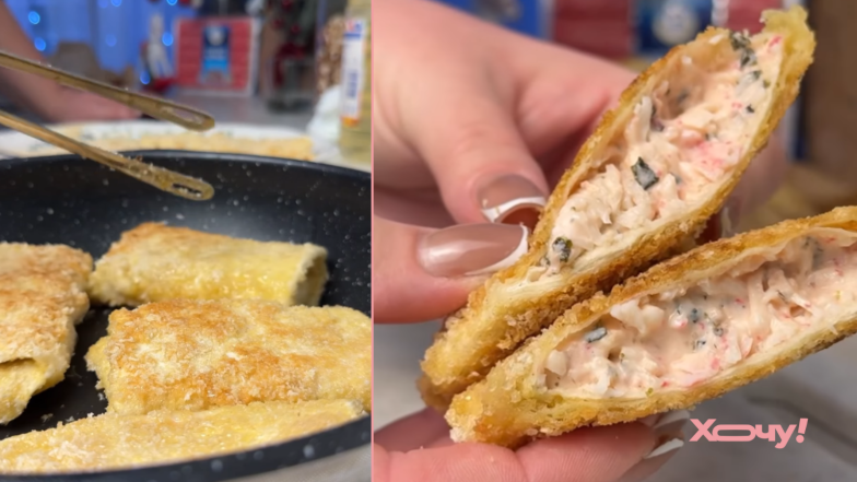 конверти з лаваша і крабових паличок