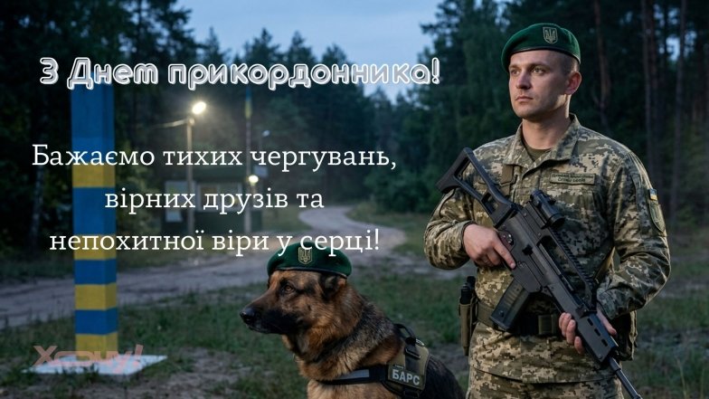 На фото открытка с поздравлениями